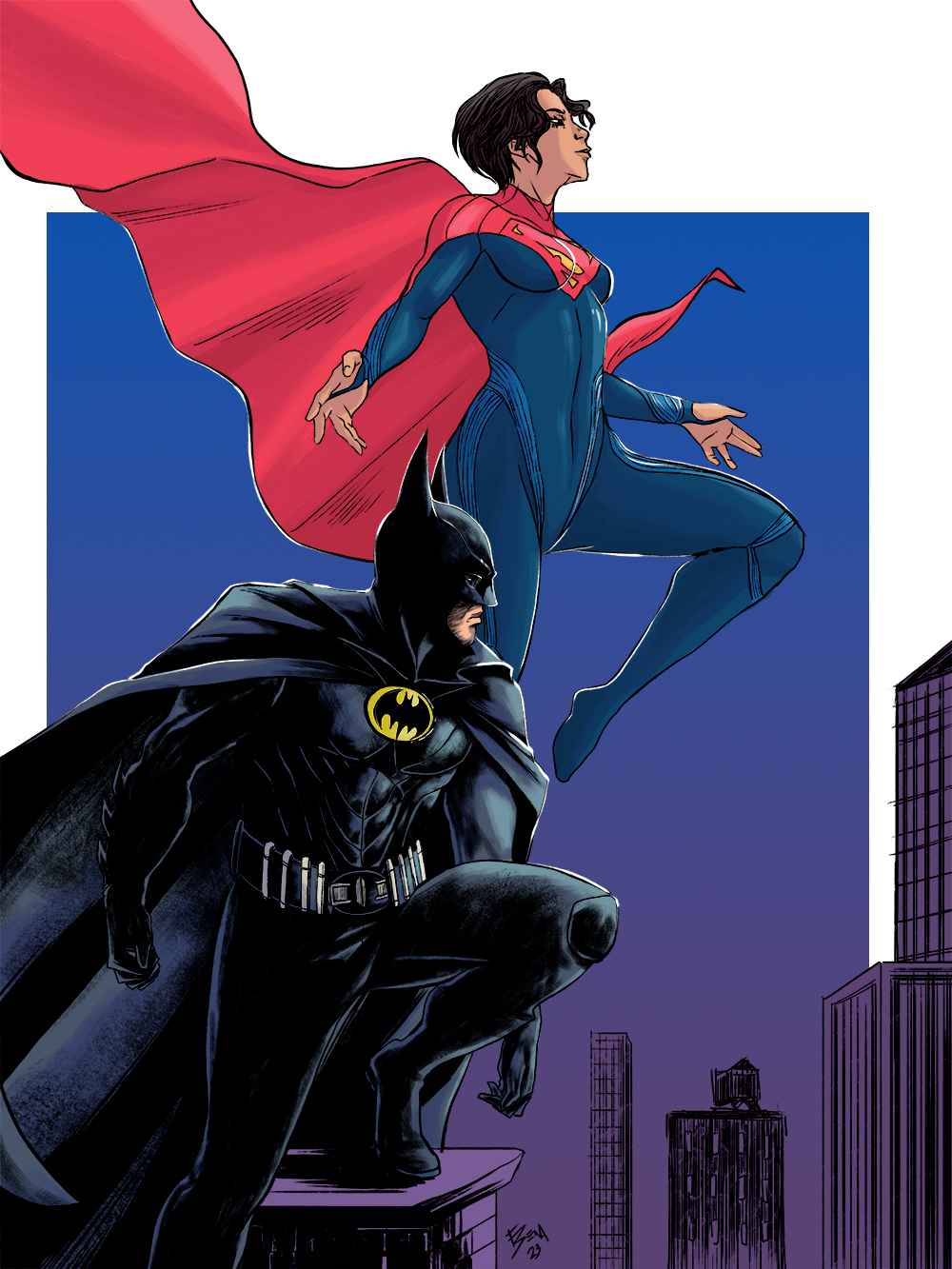 Supergirl and BatKeaton